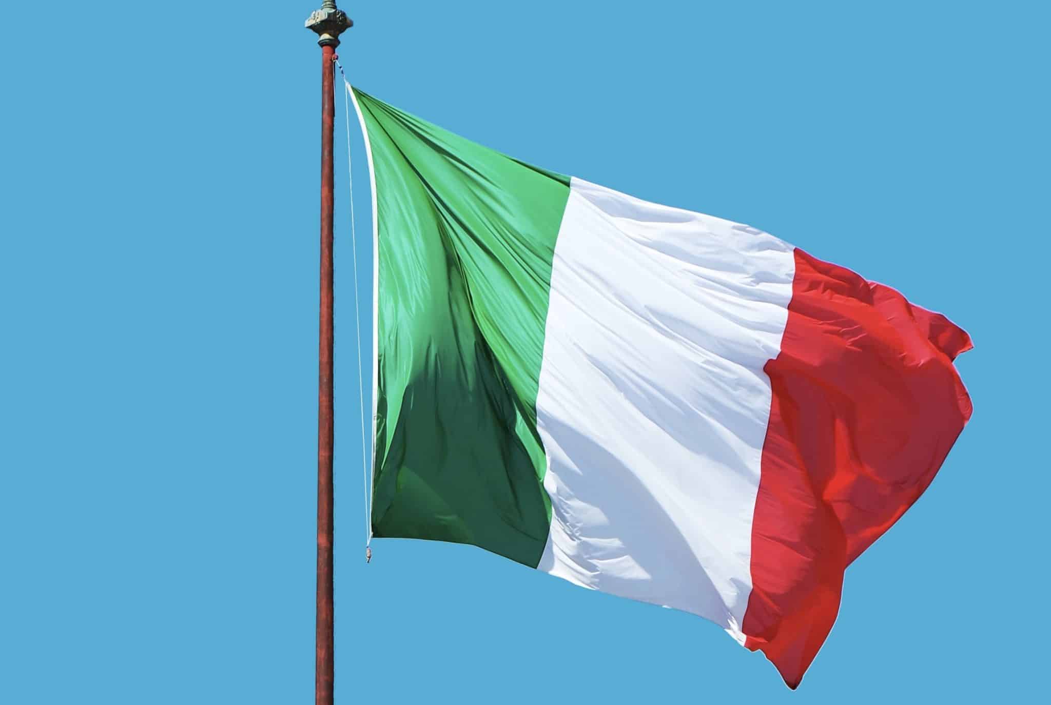 Italian Flag Waving